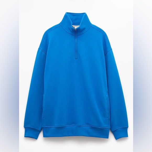 NWT Athleta Forever Fleece 1/4 Zip Sweatshirt - Picture 6 of 6